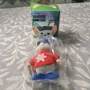 1990 McDonalds Happy Meal Rescuers Down Under Ornament- Bernard in box